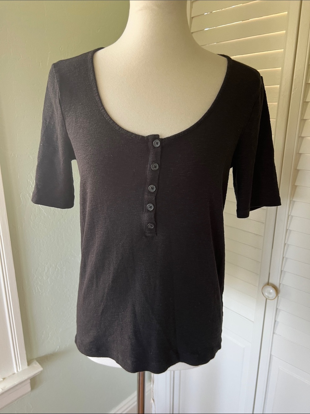 Madewell Henley Short Sleeved Top